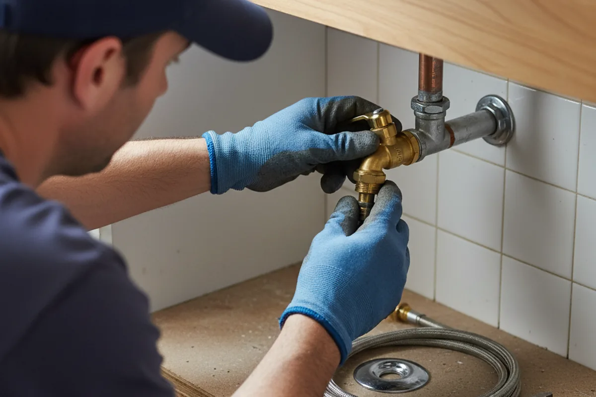 Shutoff valve and fitting work during Emergency Plumbing in Springfield